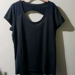 Xersion XL dri fit athletic top mesh back cut out